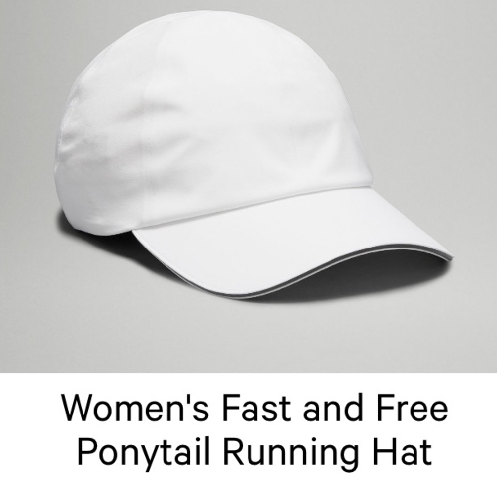 Lululemon Athletica White Ventilated Running Hat